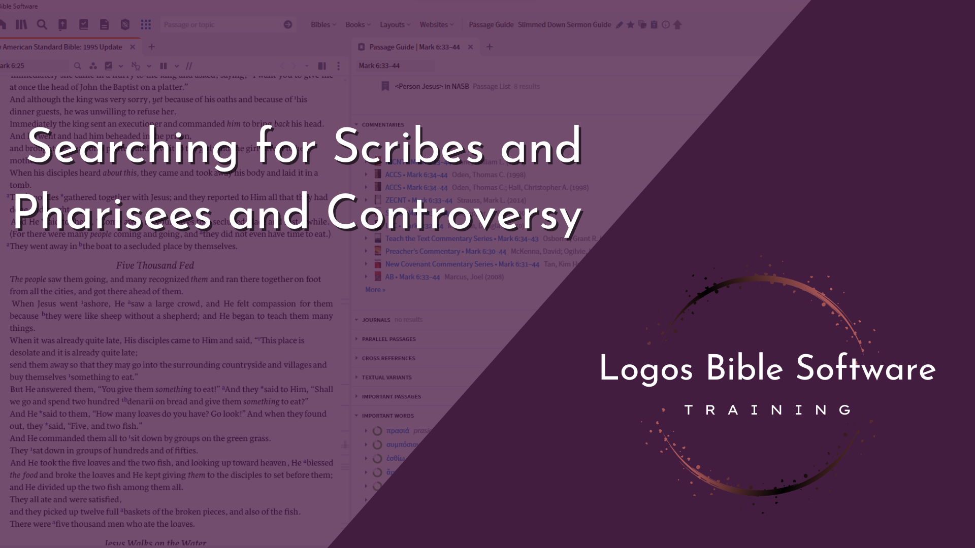 Searching for Scribes and Pharisees and Controversy