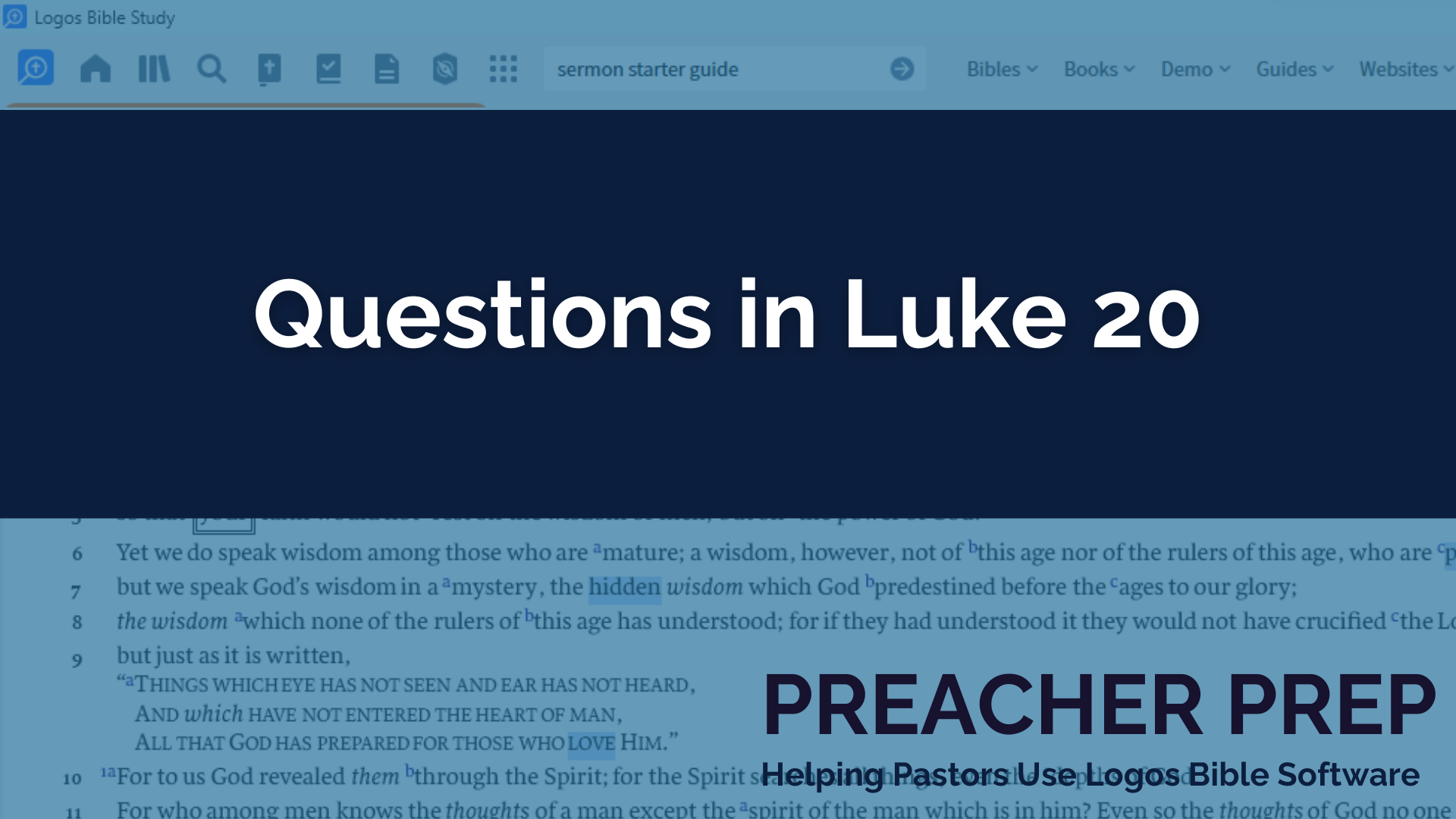 Questions in Luke 20